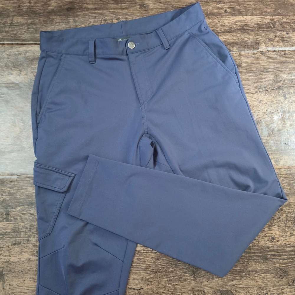 ADIDAS ADICROSS Golf Cargo Pants Mens 32x32 Blue Stretch Tech Tapered